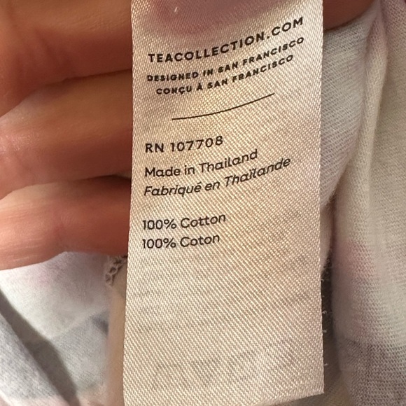 Tea Tiered Henley Dress Over the‎ Rainbow in Purple Size 6 100% Cotton jersey - Picture 5 of 6